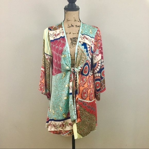 CAbi Tops - Cabi Robe Kimono Top Style 914 Size Large